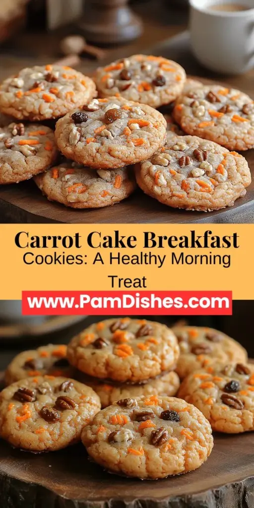 Start your mornings off right with Carrot Cake Breakfast Cookies! These nutritious and delicious cookies combine the classic flavors of carrot cake with wholesome ingredients, making for a perfect on-the-go breakfast or snack. Packed with rolled oats, grated carrots, and light sweeteners, they offer a balanced start to your day. Customize the recipe to fit your dietary needs and enjoy several delightful serving options. Embrace the joy of homemade goodness with this innovative treat!