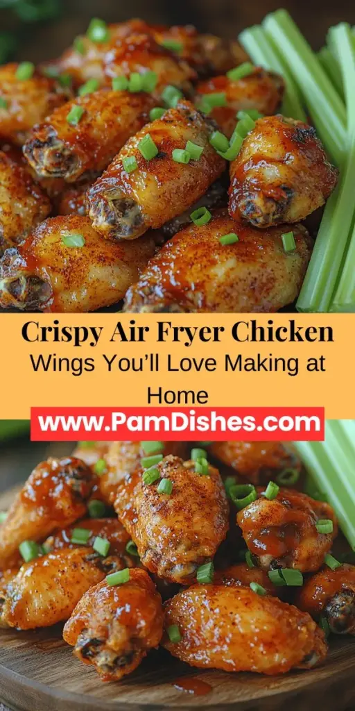 Discover the ultimate recipe for Crispy Air Fryer Chicken Wings that brings restaurant-quality flavor right to your kitchen! This comprehensive guide covers everything from selecting the perfect chicken wing cuts to achieving that irresistible crunch with minimal oil. Learn how to season and cook your wings to perfection, plus explore delicious sauce options for added flavor. Enjoy a healthier twist on a classic favorite, perfect for parties or a cozy dinner at home.