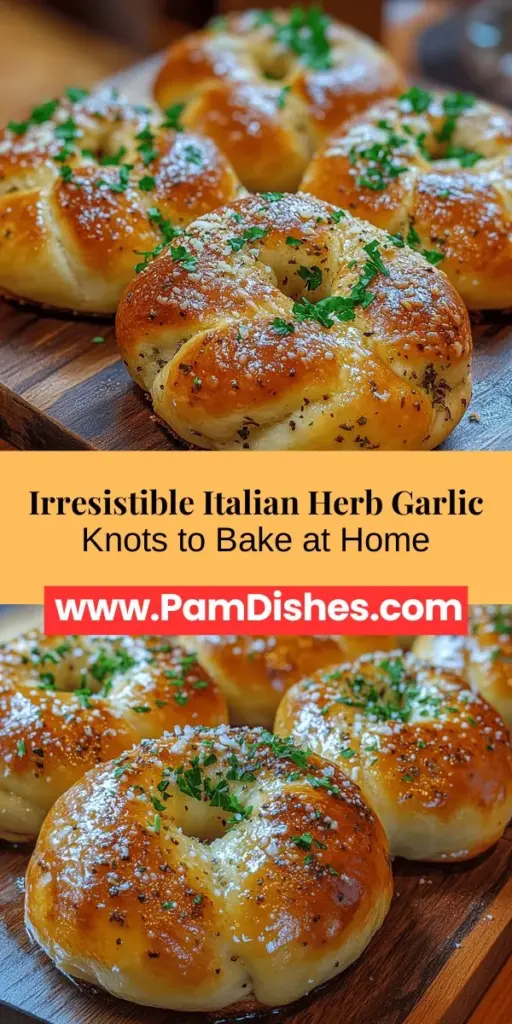 Discover the art of making Italian Herb Garlic Knots, a delightful staple of Italian cuisine that's perfect for any occasion. These soft, warm knots are infused with garlic and aromatic herbs, making them a delicious addition to your meal. This easy-to-follow guide will take you through the essential ingredients and preparation steps for creating these irresistible treats. Enjoy the satisfaction of homemade bread that brings a taste of Italy right into your kitchen. Ideal as appetizers or a side dish, these garlic knots are sure to impress family and friends alike!