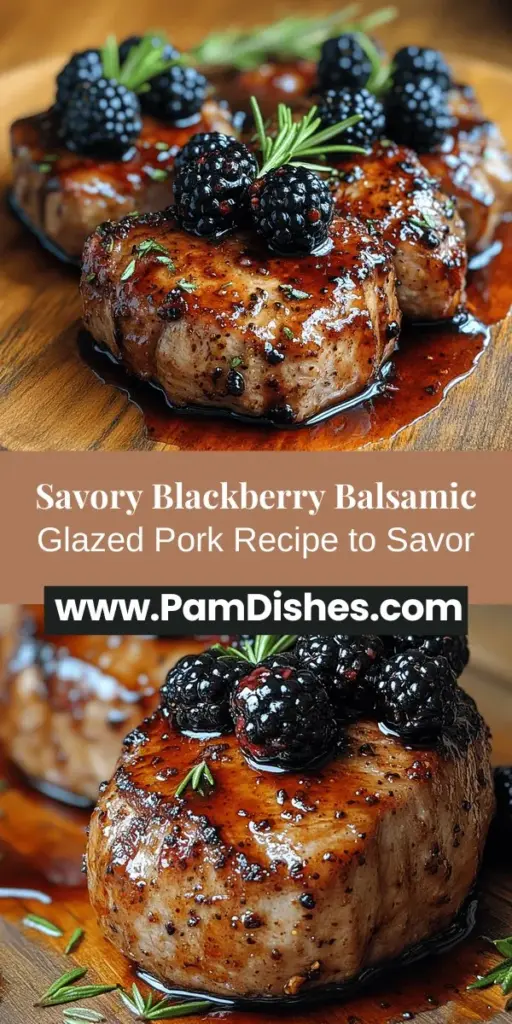Indulge in the delightful flavors of Blackberry Balsamic Glazed Pork, a remarkable dish that blends savory and sweet to perfection. This recipe features tender pork tenderloin enveloped in a rich blackberry balsamic glaze, making it an ideal choice for any occasion. With simple preparation steps and tips for achieving the perfect glaze, even novice cooks can impress with this show-stopping meal. Discover how to create a stunning presentation and enjoy a culinary experience that leaves a lasting impression. Elevate your dinner table with this vibrant and delicious dish!