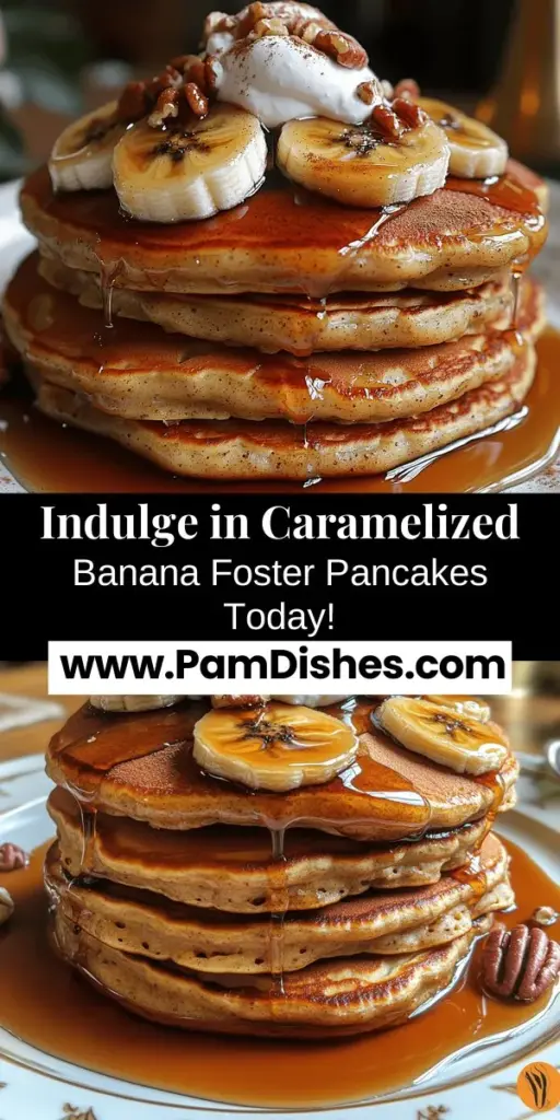 Start your mornings with a decadent treat by making Caramelized Banana Foster Pancakes! This delightful recipe combines the fluffy comfort of pancakes with the sweet, buttery flavors of caramelized bananas, creating a stunning dish perfect for any occasion. Learn how to prepare the pancake batter and caramelized bananas with easy-to-follow steps. Ideal for brunches or lazy Sundays, these pancakes are sure to impress family and friends alike. Embark on this delicious culinary adventure today!