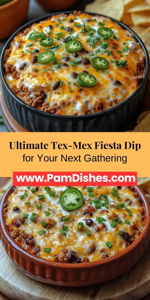 Dive into flavor with the ultimate Tex-Mex Fiesta Dip that's perfect for any gathering! This delicious dip features a mouthwatering blend of ground beef, spicy sausage, creamy cheeses, and zesty spices, creating a savory treat that's both visually appealing and delightful for your taste buds. Ideal for game days or parties, serve it with tortilla chips or veggies for a crowd-pleasing appetizer. Get ready to impress your guests with this irresistible dish!