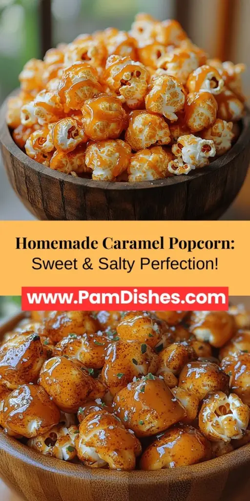 Indulge in the sweet and salty goodness of homemade caramel popcorn! This simple recipe will take you back to fun fairs and cozy movie nights while satisfying your snack cravings. With just a few ingredients, you can create a delicious treat that's perfect for sharing at gatherings or enjoying alone. Discover the magic of caramelization and learn how to craft this irresistible snack that boasts a delightful crunch and a rich flavor. Perfect for any occasion, this caramel popcorn is sure to impress!