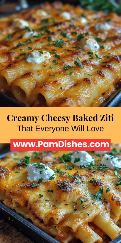 Dive into the Ultimate Creamy Cheesy Baked Ziti, a classic Italian-American comfort food that's sure to impress! This easy-to-follow recipe combines ziti pasta, rich marinara sauce, and a delightful blend of cheeses for a warm and satisfying dish perfect for family gatherings or cozy nights at home. Discover its roots, ingredient highlights, and step-by-step instructions that make baking this hearty meal a breeze. Get ready to bring everyone to the table with this flavorful favorite!