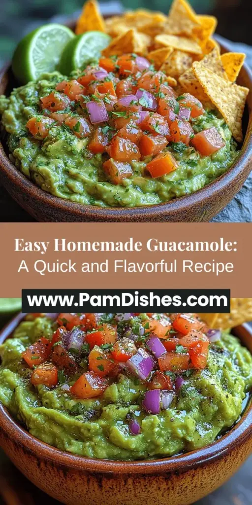 Dive into the delicious world of homemade guacamole with this easy recipe that showcases the simplicity and freshness of avocados. Perfect for parties or casual dinners, this creamy dip is packed with flavor and nutrition. Learn how to select ripe avocados, add fresh ingredients like lime, tomatoes, and cilantro, and customize your guacamole to your liking. Elevate your meals with this vibrant and healthy dish that is sure to impress friends and family.