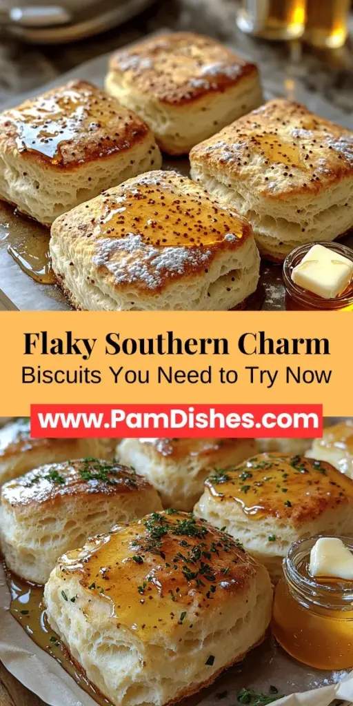 Discover the warmth and comfort of Flaky Southern Charm Biscuits with this classic recipe that embodies the best of Southern hospitality. These irresistible biscuits are known for their impressive flakiness and buttery flavor, perfect for any meal. Dive into the preparation process with essential tips and a step-by-step guide that focuses on quality ingredients and traditional techniques. Enjoy serving these delightful biscuits with butter, jam, or as a side for your favorite dishes, creating treasured moments at your table.
