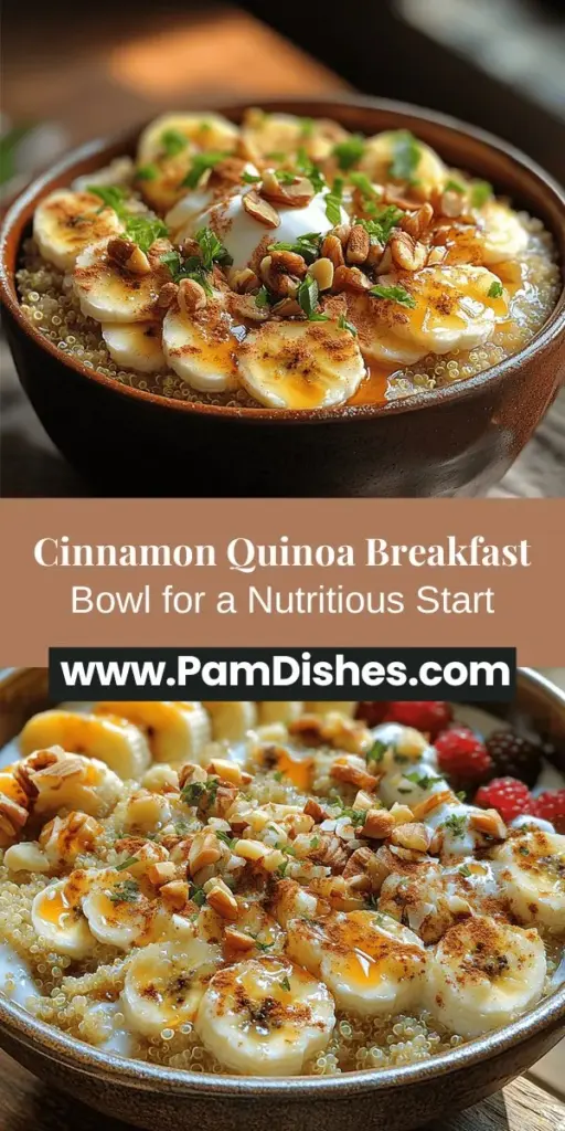 Start your day off right with a delicious Cinnamon Spiced Quinoa Breakfast Bowl! This nourishing meal is packed with protein, fiber, and essential nutrients, thanks to quinoa’s superfood status. Discover the benefits of quinoa, learn how to prepare it, and explore customizable ingredients to match your taste. Whether sweet or savory, this versatile dish offers a comforting twist on breakfast that caters to various dietary needs. Treat yourself to a satisfying and wholesome morning routine!