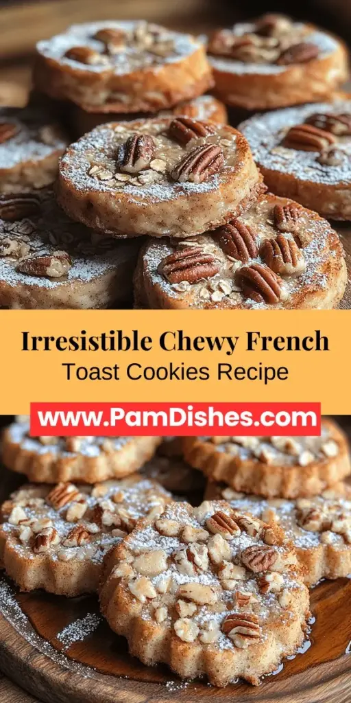 Discover the blissful Chewy French Toast Cookies, a perfect blend of beloved breakfast and delightful dessert. These cookies capture the warm essence of French toast with hints of cinnamon and maple syrup, featuring a chewy texture and a nostalgic crunch. Ideal for any time of the day, they pair beautifully with coffee or tea and will surely impress at brunch or gatherings. Bake and share these treats for a unique twist on traditional cookies!