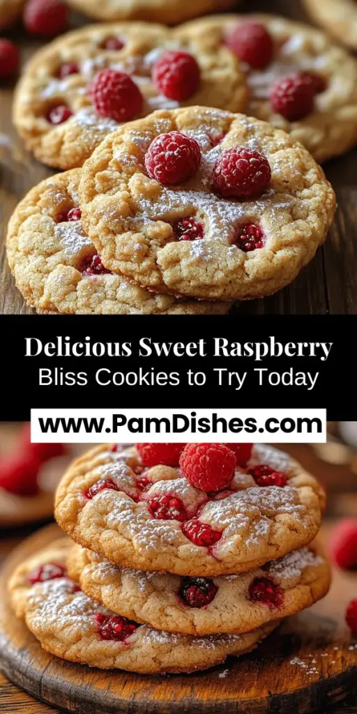 Discover the joy of baking with these Sweet Raspberry Bliss Cookies! Bursting with fresh raspberries, these cookies combine a delightful balance of sweetness and tartness, making each bite a memorable experience. This simple recipe is perfect for bakers of all skill levels, ensuring you'll create beautiful, mouthwatering cookies. Ideal for gatherings, picnics, or a cozy treat at home, these cookies are sure to impress friends and family alike!