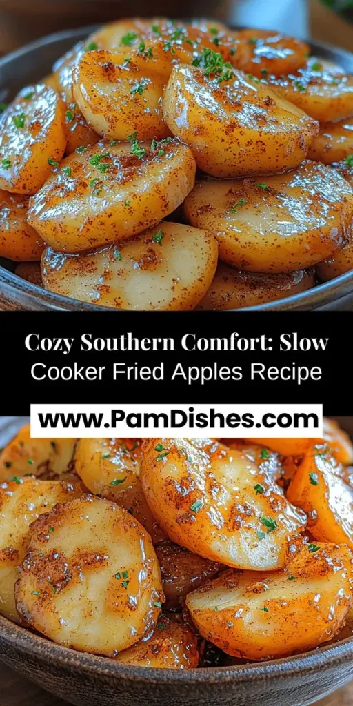 Discover the comforting charm of Southern dessert with Slow Cooker Cracker Barrel Fried Apples Delight. This easy-to-make dish features tender, caramelized Granny Smith apples simmered in a delicious blend of spices and sugars, creating a rich syrup that fills your home with inviting aromas. Perfect as a cozy dessert or served over pancakes, this recipe is sure to become a cherished favorite for any occasion. Embrace the joy of home-cooked comfort today!