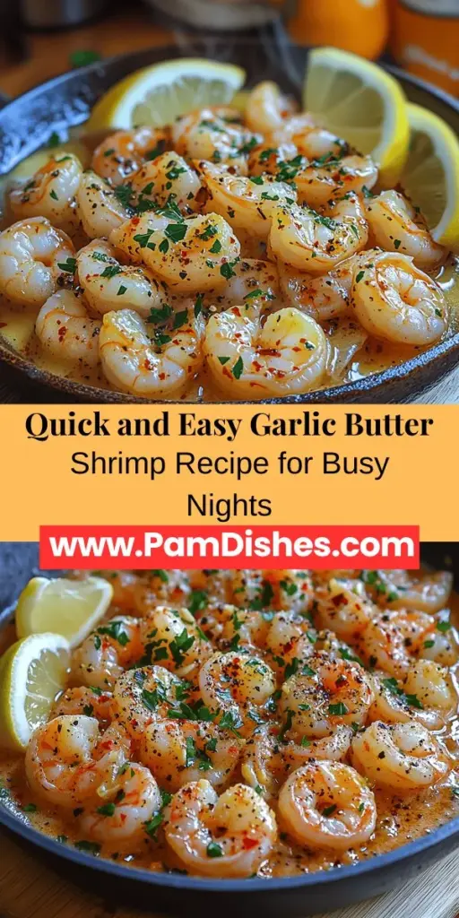 Discover the delightful simplicity of garlic butter shrimp with this easy recipe that promises to impress. In under 30 minutes, you can create a scrumptious dish featuring succulent shrimp cooked in a rich garlic butter sauce. Perfect for a quick weeknight dinner or as a stunning appetizer, this recipe allows for endless customization. Pair it with pasta, rice, or fresh vegetables to elevate your meal. Explore this culinary classic that balances flavor and nutrition while being incredibly easy to make. Enjoy experimenting with flavors and servings!