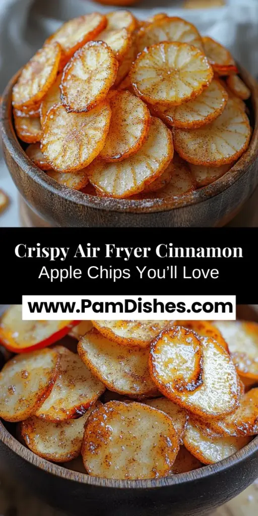 Looking for a healthy snack that's both delicious and easy to make? Try these crispy air fryer cinnamon apple chips! With just a few ingredients, you'll create a perfect treat that's sweet, slightly spiced, and loaded with nutrients. This recipe utilizes an air fryer, ensuring your chips are crispy without the extra oil. Ideal for munching on-the-go or adding to your breakfast, these apple chips are a guilt-free indulgence that everyone will love! Enjoy experimenting with different apple varieties for personalized flavor!