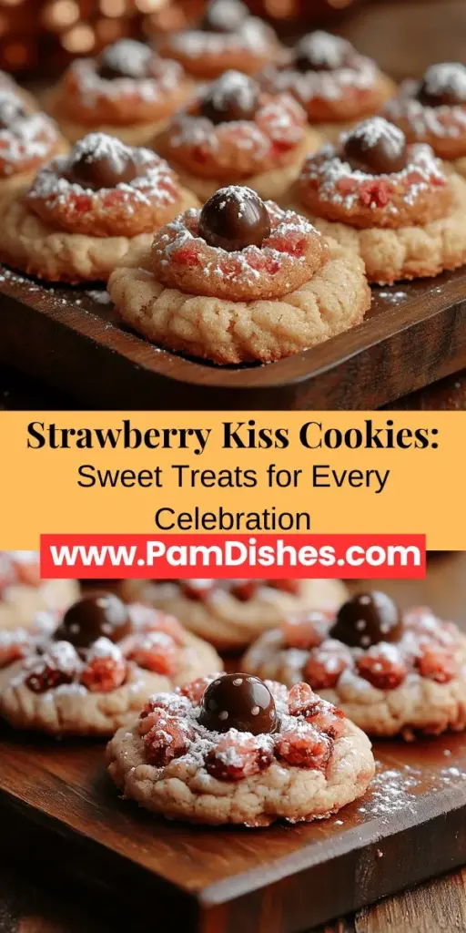 Indulge in the delightful experience of baking Strawberry Kiss Cookies, a perfect blend of sweet strawberries and rich chocolate. These charming cookies are not only visually appealing but bursting with flavor, making them ideal for any occasion from romantic evenings to festive gatherings. With a simple recipe that embraces quality ingredients, even novice bakers can create treats that are both irresistible and beautiful. Enjoy the process and make memories while crafting these delicious cookies!