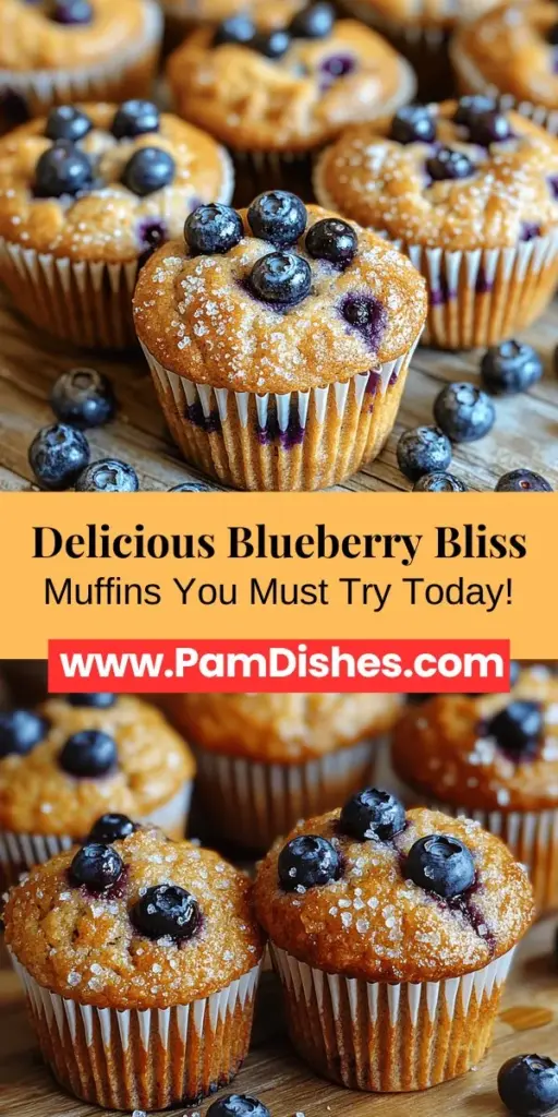 Indulge in the delightful world of Blueberry Bliss Muffins, the perfect balance of flavor and nutrition for any time of day. These muffins feature sweet, juicy blueberries combined with a fluffy texture that melts in your mouth. Learn how to make them with fresh ingredients and customizable options to suit any diet. Discover the health benefits of blueberries, step-by-step preparation tips, and creative serving suggestions to enhance your baking experience. Treat yourself to a homemade delight!