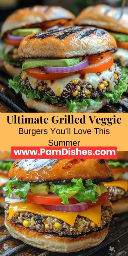 Discover the Ultimate Grilled Veggie Burger, the perfect plant-based delight that's both flavorful and satisfying. This recipe showcases a delicious blend of black beans, quinoa, sweet corn, and spices, all grilled to perfection. Perfect for barbecues or family dinners, these veggie burgers are not only healthy but also a great way to reduce your carbon footprint. Dive into a world of customizable toppings and enjoy a hearty meal that everyone will love!