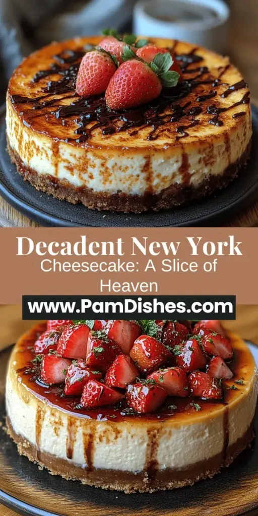 Indulge in the rich, creamy delight of homemade New York cheesecake with this comprehensive guide. Discover the secrets to crafting the perfect dessert, from the buttery graham cracker crust to the velvety filling made primarily with cream cheese. Learn essential techniques for mixing and baking without cracks, plus creative serving ideas for an elegant finish. Elevate any occasion with this timeless classic that brings joy in every slice. Your cheesecake masterpiece awaits!