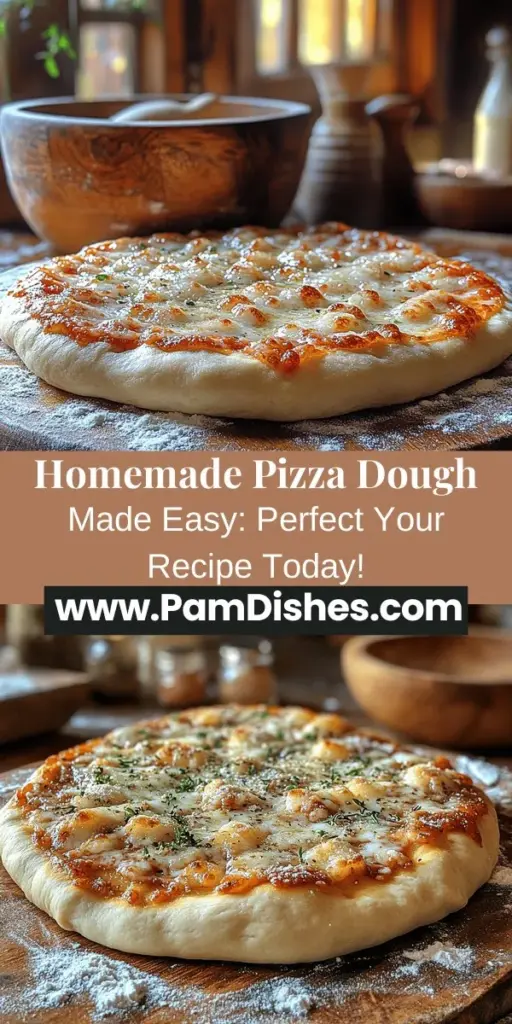Discover the joy of making homemade pizza with our easy pizza dough recipe! Perfect for any occasion, this simple guide takes you through the process of creating a flavorful and chewy crust from scratch. With just a few basic ingredients, you’ll learn how to activate yeast, knead dough, and achieve the perfect rise. Whether you prefer classic toppings or creative combinations, this dough is the foundation for your culinary masterpieces. Enjoy the satisfaction of crafting your own delicious pizzas!