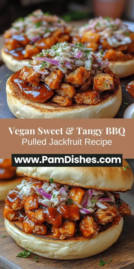 Discover the wonders of plant-based cooking with this delectable Sweet & Tangy BBQ Pulled Jackfruit recipe, perfect for vegans and meat-lovers alike! Jackfruit, a versatile fruit known for its pulled pork-like texture, takes center stage in a dish bursting with flavor. With simple ingredients like BBQ sauce, garlic, and spices, you can create a hearty meal that satisfies cravings while being healthy. Serve it in a burger, sliders, or with a fresh coleslaw for a delicious twist on BBQ. Explore this comforting dish and enjoy the benefits of incorporating more plant-based meals into your diet!