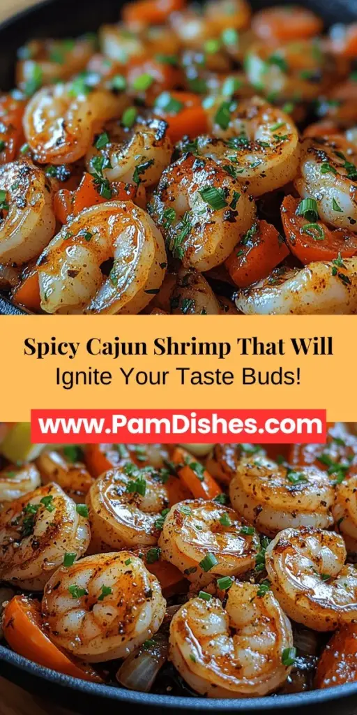 Discover the bold flavors of Cajun cuisine with this mouthwatering Spicy Cajun Shrimp recipe. This dish combines succulent shrimp with a blend of aromatic spices, vibrant vegetables like bell peppers and cherry tomatoes, and a hint of smokiness that will tantalize your taste buds. Perfect for any occasion, whether as an appetizer or a main course, this recipe is sure to impress your guests and make for a delightful dining experience. Enjoy a taste of Louisiana from your own kitchen!