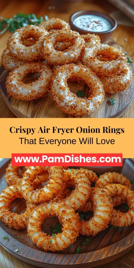 Discover the joy of making crispy air fryer onion rings with this easy and delicious recipe. Perfect as a snack or a side dish, these onion rings achieve that golden crunch without the excess oil of traditional frying. Using simple ingredients like yellow onions, buttermilk, and seasoned breadcrumbs, you'll create a treat that's both flavorful and healthier. Follow our step-by-step guide to impress friends and family with your homemade crispy goodness! Enjoy the satisfaction of creating this beloved dish in a lighter, healthier way.