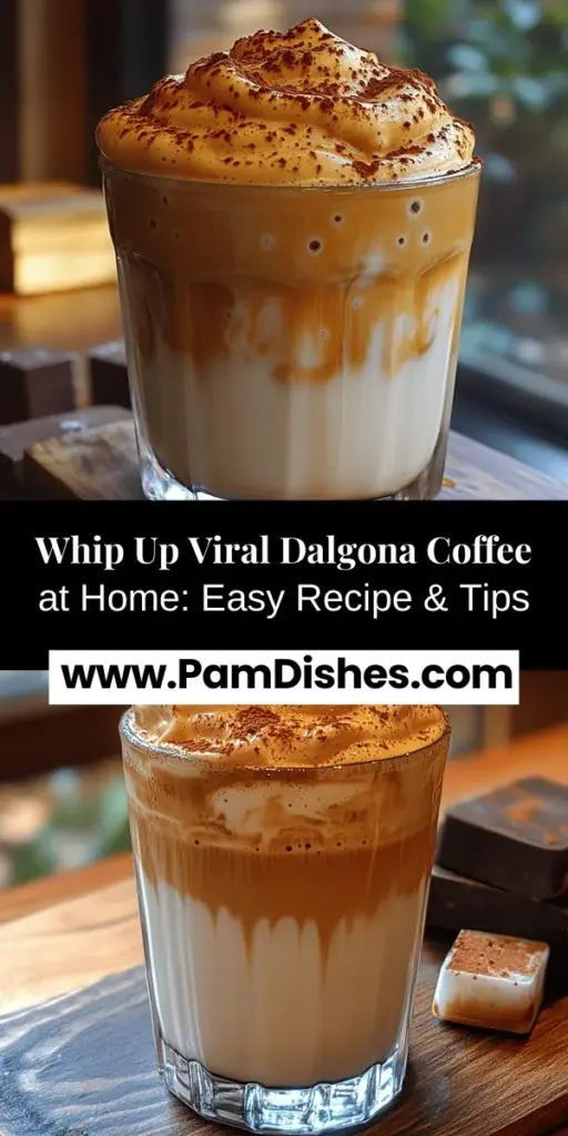 Discover the creamy delight of Dalgona Coffee, a whipped coffee trend that took social media by storm during the pandemic. With just three simple ingredients—instant coffee, sugar, and hot water—you can create this visually stunning drink that sits beautifully atop your choice of milk. Explore its rich South Korean origins and learn how to whip up the perfect frothy topping. Elevate your coffee experience with your own creative twists and enjoy this modern classic at home!