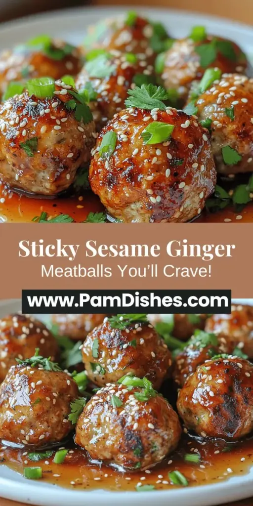 Discover the delicious world of sticky sesame ginger meatballs, a flavorful dish perfect for family dinners or as a crowd-pleasing appetizer. This recipe combines lean ground chicken or turkey with ginger, garlic, and a delightful sauce that balances sweet and savory notes. Easy to make and adaptable for various dietary needs, these meatballs promise to create a memorable culinary experience. Dive into cooking and enjoy every satisfying bite!