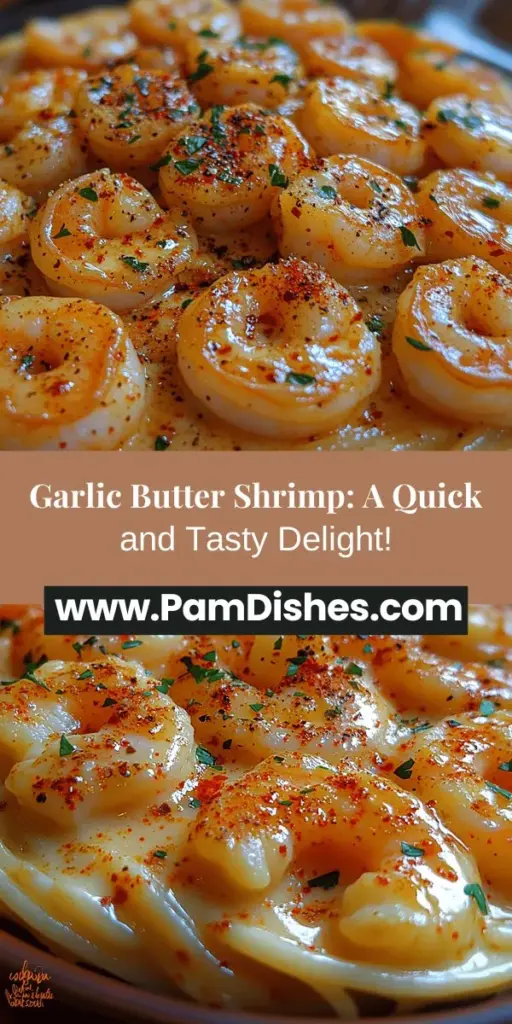 Indulge in the delightful flavors of Garlic Butter Bliss Shrimp, a quick and elegant dish perfect for any occasion. This recipe combines tender shrimp with a rich garlic butter sauce, elevated by a hint of cream and lemon juice. Ideal as a weeknight dinner or a dinner party showstopper, serve it over pasta or rice for a satisfying meal. Packed with protein and essential nutrients, this dish caters to seafood lovers and novices alike. Cooking it is a simple joy that brings creativity and flavor to your table.