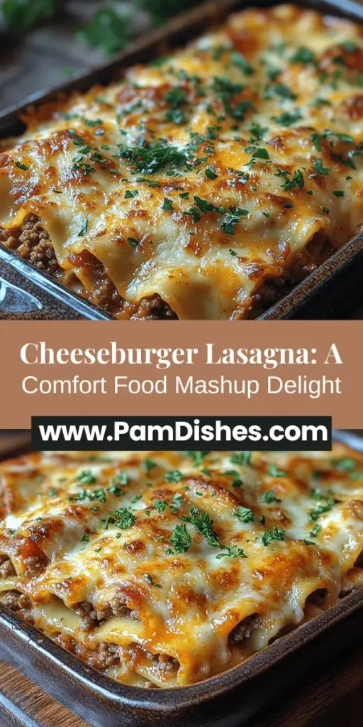 Discover the ultimate comfort food with Cheeseburger Bliss Lasagna, a delicious fusion of two beloved classics! This innovative recipe layers seasoned ground beef, crispy bacon, creamy ricotta, and marinara sauce, all nestled between lasagna noodles and topped with gooey mozzarella. Perfect for family dinners, potlucks, or cozy weeknight meals, it caters to all ages. Dive into this mouthwatering dish that promises to satisfy every craving and create unforgettable moments with loved ones.