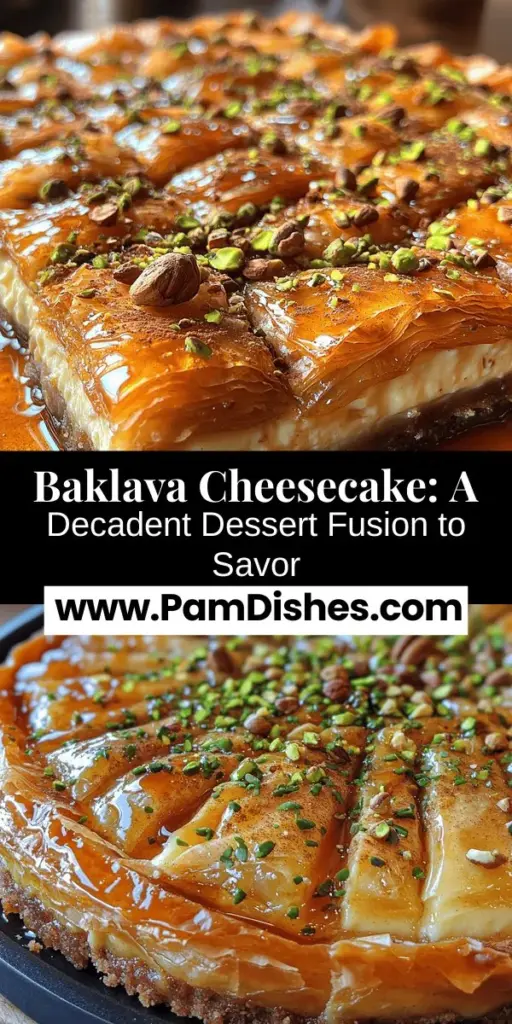Discover the ultimate dessert fusion with Baklava Cheesecake! This mouthwatering treat combines the flaky layers and nutty sweetness of traditional baklava with the creamy richness of cheesecake, creating a texture and flavor experience like no other. Perfect for special occasions or a weekend indulgence, this recipe celebrates culinary creativity. Get ready to impress your guests and satisfy your sweet tooth with each decadent bite of this delightful masterpiece.