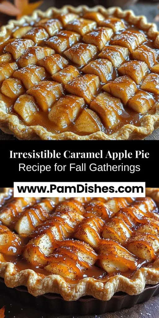 Experience the warmth of fall with the Ultimate Caramel Apple Pie, a beloved classic that brings comfort and nostalgia to any gathering. This delightful dessert features a flaky crust filled with tart Granny Smith apples and drizzled with rich caramel sauce. Perfect for seasonal celebrations, its mouthwatering combination of flavors will surely impress. Whether it's a holiday feast or a cozy evening, this pie is meant to be shared and savored with loved ones. Enjoy the joy of baking and creating cherished memories with each delicious slice.