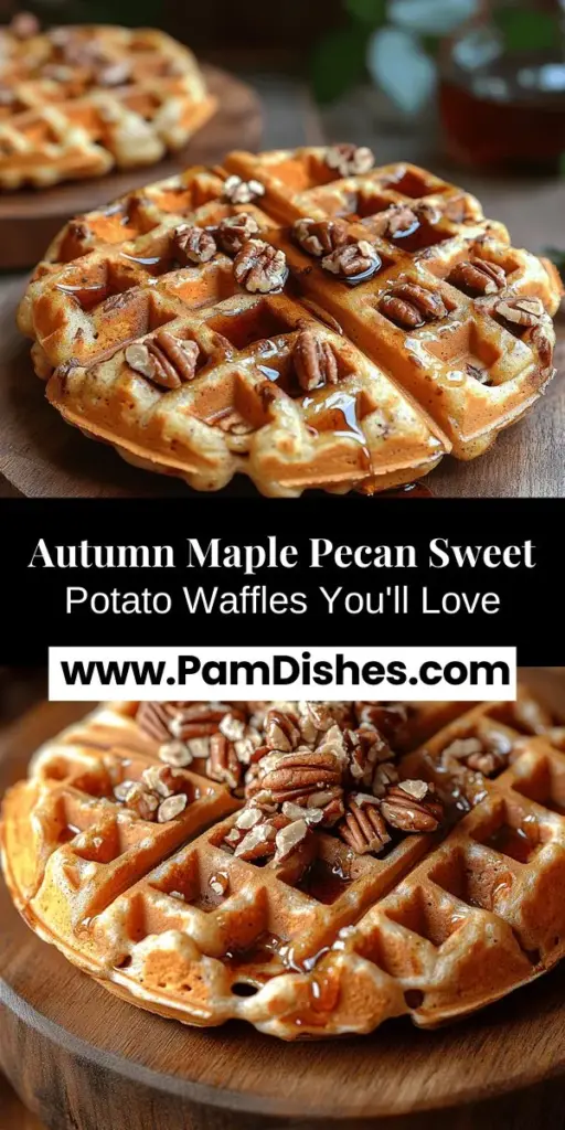 Warm up your mornings this fall with Maple Pecan Sweet Potato Waffles! This cozy breakfast dish blends the natural sweetness of sweet potatoes with crunchy pecans and rich maple syrup, creating a delightful start to your day. Packed with vitamins and healthy fats, these waffles are nutritious and satisfying. Perfect for family brunches or holiday gatherings, they can be topped with your favorite fruits or whipped cream for an inviting treat. Try this simple recipe to savor the flavors of autumn in every bite!
