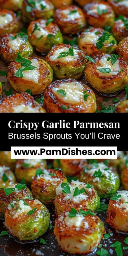 Discover the delicious potential of Brussels sprouts with this Crispy Garlic Parmesan recipe. Often misunderstood, these little green vegetables can become a favorite when prepared correctly. With a perfect blend of crispy texture, robust garlic, and savory Parmesan, this dish offers a flavorful twist that even picky eaters will enjoy. Ideal as a side or appetizer, these Brussels sprouts are not only tasty but also packed with nutrients, making them a fantastic addition to any meal. Try them out and change the way you think about Brussels sprouts!