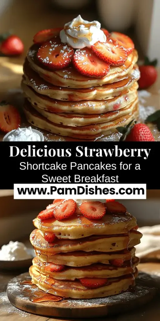 Wake up to the ultimate breakfast indulgence with strawberry shortcake pancakes! This recipe combines fluffy pancakes with fresh, juicy strawberries and rich whipped cream for a sweet start to your day. Perfect for brunch gatherings or a cozy morning at home, these pancakes are easy to make and visually impressive. Elevate your breakfast experience with layers of deliciousness that promise to delight your taste buds. Try this inviting recipe and share moments of joy with family and friends!