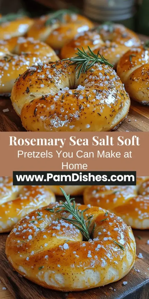 Discover the joy of homemade baking with this Rosemary Sea Salt Soft Pretzels recipe! These delicious, warm pretzels combine the classic buttery flavor with a fragrant touch of rosemary and a crunchy sea salt topping. Perfect for gatherings or cozy nights in, making pretzels at home is a fulfilling experience you won't want to miss. With simple ingredients and easy-to-follow steps, you’ll be savoring fresh, soft pretzels right from your kitchen in no time!