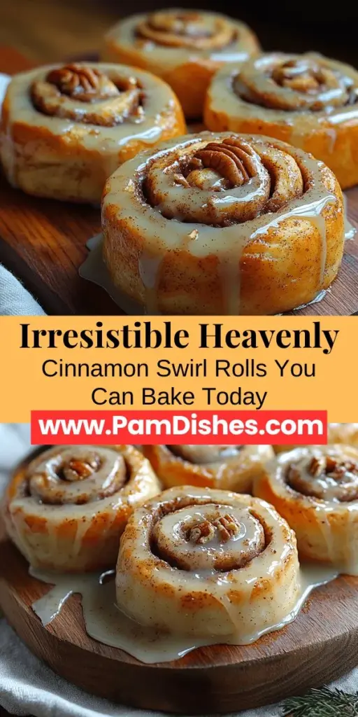 Indulge in the warmth of homemade Heavenly Cinnamon Swirl Rolls with our simple step-by-step guide. Discover how to create fluffy, golden-brown rolls filled with the perfect blend of cinnamon and sugar, then topped with a luscious cream cheese glaze. Whether for breakfast, brunch, or dessert, these rolls are sure to impress! Perfect for any occasion, this recipe is designed for bakers of all levels, bringing joy and a delicious aroma to your kitchen. Get ready to delight your family and friends!
