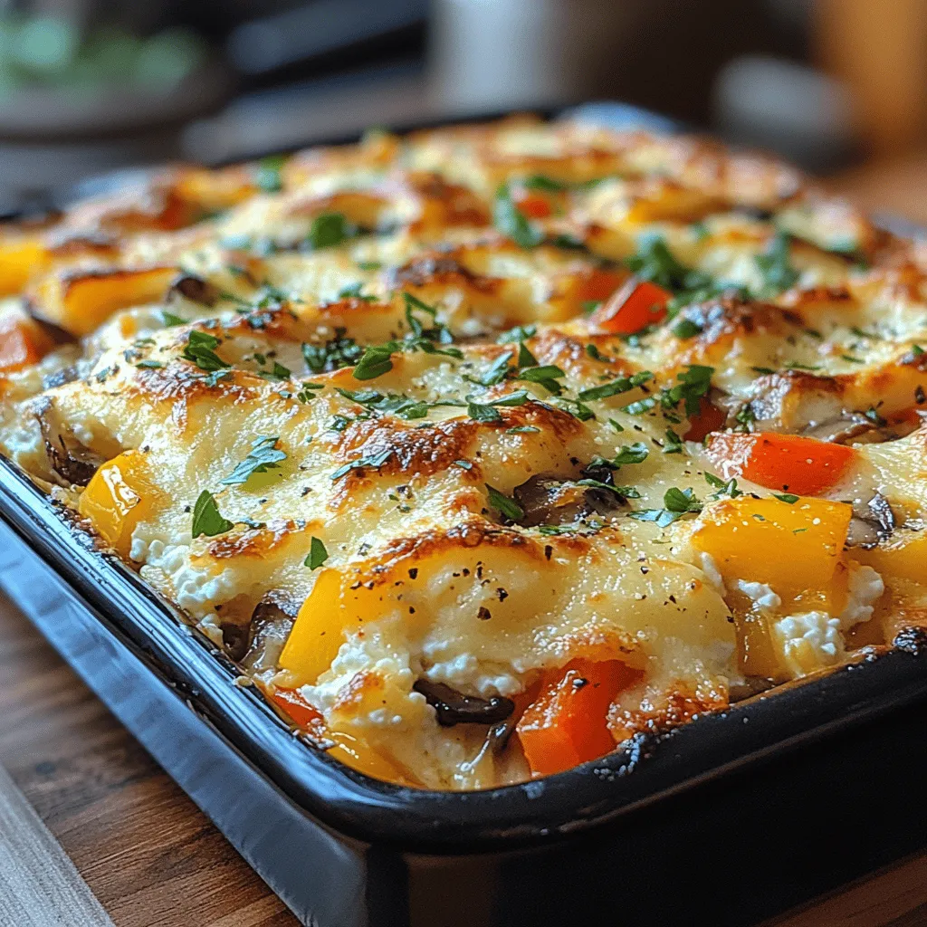 If you're on the lookout for a dish that perfectly balances health and flavor, the Creamy Cottage Cheese and Veggie Bake is your answer. This delightful recipe appeals not only to health-conscious eaters but also to veggie lovers who appreciate a hearty, satisfying meal. With its creamy texture and vibrant flavors, this bake is a fantastic way to incorporate nutritious ingredients into your diet, making it a staple for busy weeknights or a crowd-pleaser at gatherings.