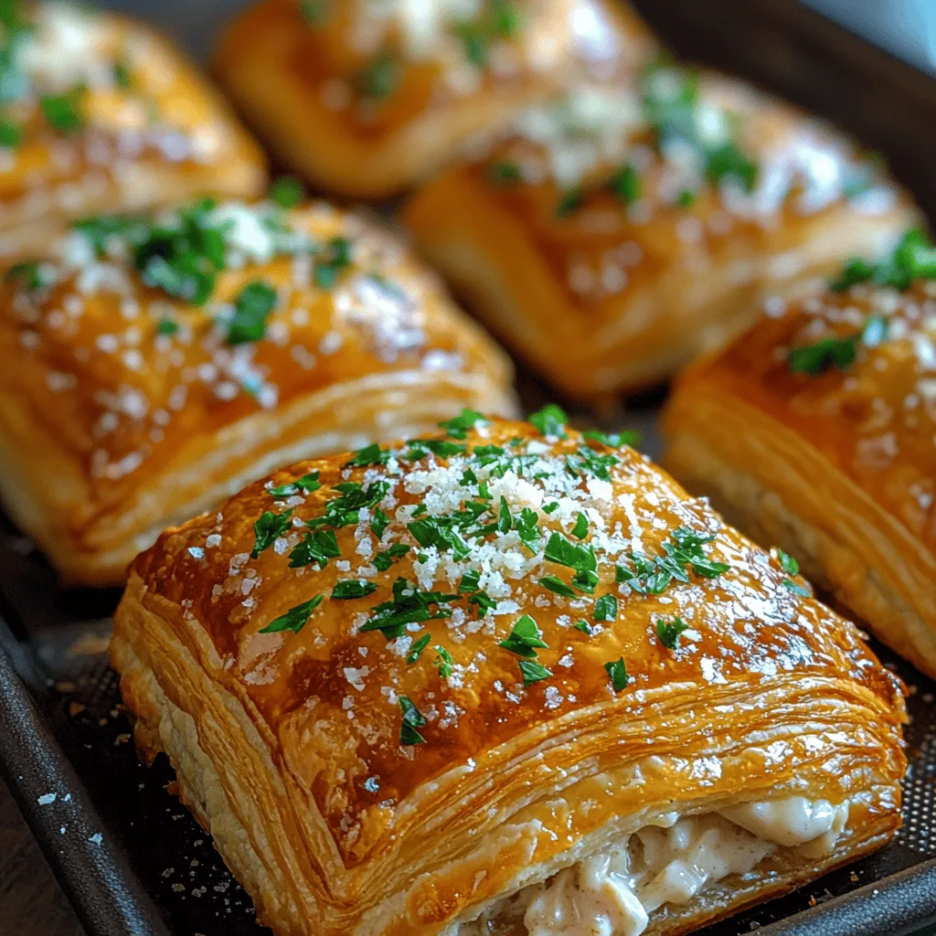 The heart of Chicken Alfredo Crazy Puffs lies in the flavorful filling, which is easy to prepare and incredibly satisfying. Here are the key ingredients that contribute to the deliciousness of the filling: