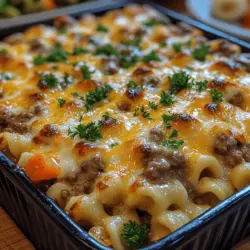 When it comes to comfort food, few dishes can compete with the heartwarming embrace of a well-prepared casserole. These beloved meals have a unique ability to bring families together, offering not just nourishment but also a sense of belonging and warmth. One dish that perfectly embodies the essence of comfort food is the Creamy Beef Noodle Delight. This family-friendly recipe is not only satisfying and delicious but also incredibly easy to prepare, making it an ideal choice for busy weeknights or gatherings with loved ones.