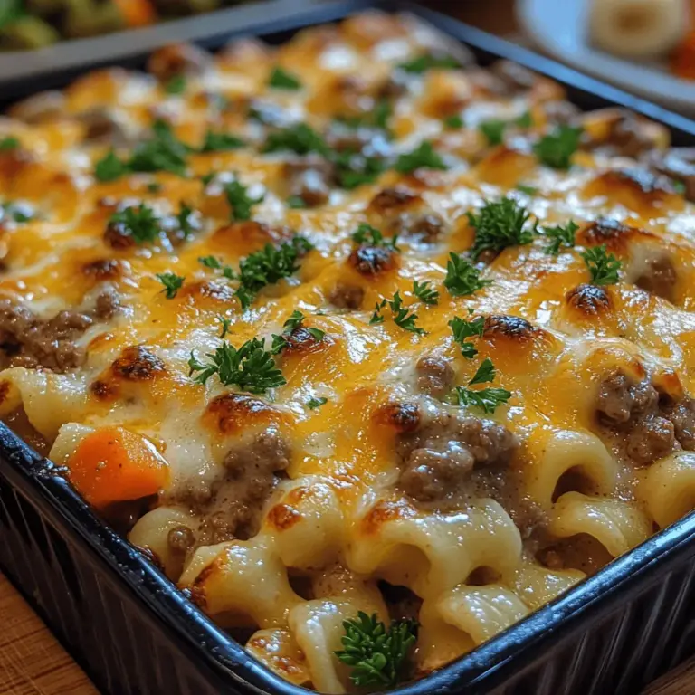 When it comes to comfort food, few dishes can compete with the heartwarming embrace of a well-prepared casserole. These beloved meals have a unique ability to bring families together, offering not just nourishment but also a sense of belonging and warmth. One dish that perfectly embodies the essence of comfort food is the Creamy Beef Noodle Delight. This family-friendly recipe is not only satisfying and delicious but also incredibly easy to prepare, making it an ideal choice for busy weeknights or gatherings with loved ones.