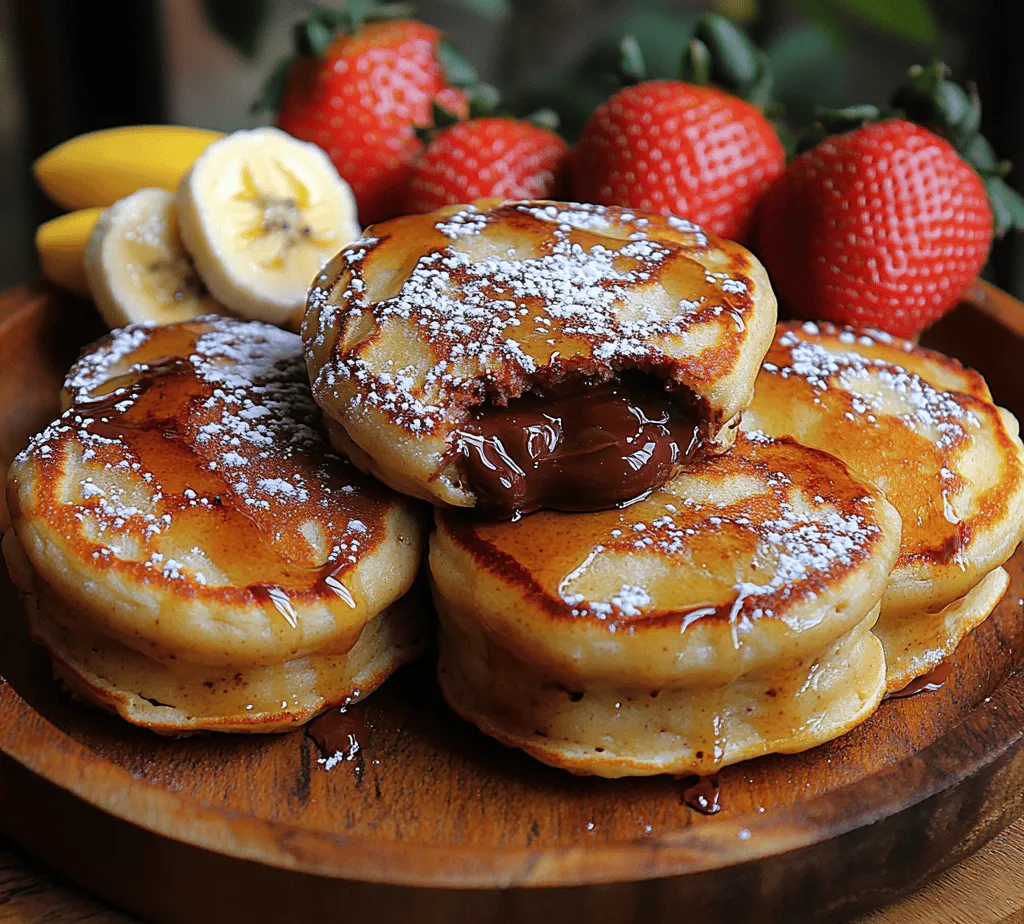 There's something undeniably special about breakfast foods, and when you combine the comforting familiarity of pancakes with the rich, indulgent flavor of Nutella, you create a dish that transcends the ordinary. Nutella pancake bites are not just a feast for the taste buds; they are a playful take on a classic breakfast staple, bringing joy to any table. These mini pancakes are soft and fluffy, with a gooey center that bursts with the creamy, chocolate-hazelnut goodness that Nutella is famous for. Perfect for a cozy weekend brunch, a fun family gathering, or a delightful surprise for your loved ones, Nutella pancake bites are sure to impress and satisfy.