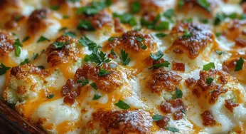Cheesy Loaded Cauliflower Bake