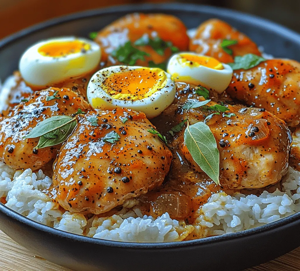 Filipino cuisine is a vibrant tapestry woven from centuries of cultural influences, showcasing a unique blend of flavors, ingredients, and cooking techniques. Renowned for its bold flavors and diverse dishes, Filipino food reflects the country's rich history and the warmth of its people. Among the myriad of traditional recipes, Chicken Adobo stands out as a quintessential dish that not only tantalizes the taste buds but also embodies the heart and soul of Filipino home cooking.