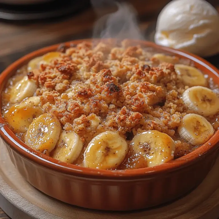 Banana desserts have long held a special place in the hearts of dessert lovers everywhere. Their natural sweetness, versatility, and comforting texture make them a favorite choice for a wide range of occasions, from casual family gatherings to festive celebrations. One of the most delightful ways to enjoy bananas is through a delectable dish known as Heavenly Banana Crumble Delight. This dessert masterfully combines the rich, creamy goodness of ripe bananas with a crunchy, buttery crumble topping, creating an irresistible treat that is sure to satisfy any sweet tooth.