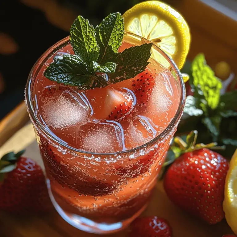 As the sun shines brighter and temperatures rise, there's nothing quite like a refreshing drink to cool you down and lift your spirits. Enter the Sunny Strawberry Citrus Bliss—a delightful summer beverage that encapsulates the essence of sunny days and outdoor gatherings. This drink is not only a treat for the taste buds but also a feast for the eyes, boasting vibrant colors that evoke the warmth of the season.