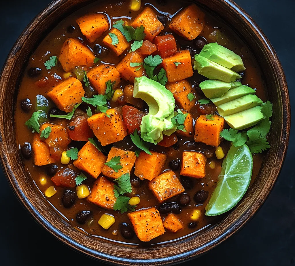 As the days get shorter and temperatures drop, there's nothing quite like a warm bowl of chili to bring comfort and nourishment to your table. Among the myriad of chili recipes out there, the <strong>Cozy Sweet Potato & Black Bean Chili</strong> stands out as a deliciously hearty option that not only satisfies your taste buds but also nourishes your body. This dish combines the natural sweetness of sweet potatoes with the rich, earthy flavor of black beans, creating a symphony of flavors that will leave you feeling content and cozy.” /></p>
</p>
<h3>Simmering: The Significance of Allowing Flavors to Meld and Sweeten</h3>
</p>
<p>Once your ingredients are sautéed and fragrant, it’s time for the magic of simmering. This step is crucial in chili-making as it allows the flavors to meld together, creating a rich and complex flavor profile. By simmering the sweet potato and black bean chili for at least 30 minutes, you give the ingredients time to interact; the spices will bloom, and the natural sweetness of the sweet potatoes will deepen.</p>
</p>
<p>Simmering also helps to thicken the chili, allowing it to reach that perfect consistency while blending the flavors beautifully. If you have the time, consider letting the chili simmer for even longer—up to an hour or more—this can truly elevate your dish. Just remember to stir occasionally to prevent sticking and ensure even cooking.</p>
</p>
<h3>Tasting and Adjusting: Encouraging Personalized Adjustments for Optimal Taste</h3>
</p>
<p>As the chili simmers, this is the perfect opportunity to taste and adjust the seasonings to your liking. No two palates are the same, so don’t hesitate to add more spices or salt as needed. If you prefer a spicier kick, consider adding a pinch of cayenne pepper or a splash of hot sauce. Alternatively, if the chili is too spicy for your taste, you can balance it out by adding a little more sweet potato or a dollop of sour cream or yogurt when serving.</p>
</p>
<p>Encouraging personal adjustments not only makes the dish more enjoyable but also allows everyone to create their own perfect bowl of chili, catering to individual tastes and dietary preferences.</p>
</p>
<h3>Cooking Techniques and Tips</h3>
</p>
<h4>Importance of Chopping and Preparing Ingredients Ahead of Time for Efficiency</h4>
</p>
<p>One of the keys to a successful chili is organization. Taking the time to chop and prepare your ingredients before you start cooking can make the process much smoother and more enjoyable. This technique, often referred to as “mise en place,” helps you stay focused and ensures that you won’t forget any crucial ingredients.</p>
</p>
<p>Chop your onions, bell peppers, and sweet potatoes into uniform pieces to ensure even cooking. Measure out your spices and prepare any additional toppings you plan to use. This prep work not only streamlines the cooking process but can also be a fun and engaging part of meal preparation.</p>
</p>
<h4>Tips on Sautéing to Enhance Flavors</h4>
</p>
<p>Sautéing your aromatics is a crucial step that provides a flavor foundation for your chili. Start by heating a splash of oil in your pot over medium heat, then add the onions and garlic. As they cook, they will release their natural sugars and flavors, creating a savory base for your chili.</p>
</p>
<p>For an extra flavor boost, consider adding your spices at this stage. Sautéing the spices briefly with the aromatics can enhance their flavor and aroma, allowing them to bloom fully before introducing the other ingredients. This small step can make a significant difference in the final taste of your chili.</p>
</p>
<h4>How to Choose the Right Spices and Adjust Heat Levels According to Preference</h4>
</p>
<p>Choosing the right spices is essential for achieving the desired flavor profile of your chili. Common spices include cumin, chili powder, and smoked paprika, which add depth and warmth. Feel free to experiment with other spices like coriander or oregano to customize your chili to your taste.</p>
</p>
<p>When it comes to heat levels, remember that you can always add more heat, but it’s challenging to take it away once it’s in. Start with a small amount of cayenne pepper or diced jalapeños, and taste as you go. This approach allows you to control the heat and cater to the preferences of your guests.</p>
</p>
<h4>The Role of Simmering in Developing a Rich, Complex Flavor Profile</h4>
</p>
<p>As discussed earlier, simmering is where the magic happens. The long, slow cooking process helps to develop the chili’s flavor, allowing all the ingredients to come together harmoniously. The starches from the sweet potatoes will thicken the chili while their natural sweetness balances out the spices.</p>
</p>
<p>Simmering also allows the beans to soak up the flavors of the broth, ensuring that every bite is packed with taste. The longer you can let it simmer, the richer and more complex the chili will become, resulting in a comforting dish that is perfect for any occasion.</p>
</p>
<h3>Serving Suggestions</h3>
</p>
<h4>Ideas for Garnishing with Fresh Cilantro and Avocado for Added Nutrition and Aesthetic Appeal</h4>
</p>
<p>When it comes time to serve your chili, garnishing can elevate the presentation and enhance the flavor. Fresh cilantro is a classic choice that adds brightness and a hint of freshness. Diced avocado not only provides a creamy texture but also adds nutritional value, including healthy fats and vitamins.</p>
</p>
<p>Consider adding a squeeze of lime juice for a burst of acidity that will brighten the entire dish. Other garnishing options might include shredded cheese, sour cream, or even diced jalapeños for those who enjoy extra heat.</p>
</p>
<h4>Pairing Suggestions (e.g., Cornbread, Rice, Tortillas) to Elevate the Meal Experience</h4>
</p>
<p>Chili is a versatile dish that pairs well with various sides. Classic pairings include cornbread, which can be served warm with butter, or rice, which helps soak up the flavorful broth. Tortillas or tortilla chips can also be a great addition, providing a satisfying crunch that complements the soft texture of the chili.</p>
</p>
<p>For a lighter option, serve your chili alongside a simple green salad to balance the meal. The freshness of the salad will contrast nicely with the hearty chili, creating a well-rounded dining experience.</p>
</p>
<h4>Serving Temperature Preferences and How to Keep Chili Warm for Gatherings</h4>
</p>
<p>Chili is best served warm, and keeping it at the right temperature can be essential, especially during gatherings. If you’re serving a crowd, consider using a slow cooker to keep the chili warm throughout your event. This method also allows guests to serve themselves at their leisure.</p>
</p>
<p>If you don’t have a slow cooker, you can keep the chili warm on the stove over low heat, stirring occasionally to prevent it from sticking to the bottom of the pot. Just be sure to monitor the temperature so it doesn’t boil, as this can alter the texture.</p>
</p>
<h3>Nutritional Information</h3>
</p>
<h4>Breakdown of Calories, Macros, and Vitamins Per Serving</h4>
</p>
<p>This Cozy Sweet Potato & Black Bean Chili is not only delicious but also packed with nutrition. Each serving typically contains around 300 calories, with a breakdown of approximately 10g of protein, 15g of fiber, and 50g of carbohydrates. The dish is rich in vitamins A and C, thanks to the sweet potatoes and peppers, providing a healthy boost to your daily intake.</p>
</p>
<h4>Discussion of Health Benefits Associated with a Plant-Based Diet</h4>
</p>
<p>Incorporating more plant-based meals into your diet can have numerous health benefits. A diet rich in vegetables, legumes, and whole grains is associated with lower risks of chronic diseases, including heart disease, diabetes, and certain cancers.</p>
</p>
<p>The high fiber content in this chili aids digestion and helps maintain a healthy weight, while the protein from the black beans supports muscle growth and repair. Additionally, this dish is naturally gluten-free and can easily be modified to fit various dietary preferences, making it a wholesome option for everyone.</p>
</p>
<h4>Highlighting the Dish as a Wholesome Option for Families or Meal Prep</h4>
</p>
<p>This chili is an excellent meal prep option for families, as it can be made in large batches and stored for future meals. It freezes well, allowing you to enjoy a comforting, homemade dish on busy weeknights when time is short.</p>
</p>
<p>The versatility of this recipe means you can adjust ingredients based on what you have on hand, making it easy to customize and reducing food waste. It’s a fantastic way to nourish yourself and your loved ones with wholesome, hearty meals.</p>
</p>
<h3>Cultural Context and Origin</h3>
</p>
<h4>Brief Exploration of Chili as a Dish in Various Cultures and Its Evolution Over Time</h4>
</p>
<p>Chili has a rich cultural history, with roots tracing back to the indigenous peoples of the Americas. Originally made with meat, beans, and chili peppers, the dish has evolved over time, incorporating various ingredients and styles from different cultures.</p>
</p>
<p>In the United States, chili is often associated with Tex-Mex cuisine, where it is commonly made with ground beef, beans, and a blend of spices. However, vegetarian and vegan versions, like this sweet potato and black bean chili, have gained popularity as more people embrace plant-based diets.</p>
</p>
<h4>The Significance of Using Beans and Sweet Potatoes in Traditional Cuisines</h4>
</p>
<p>Beans are a staple in many traditional cuisines around the world, valued not only for their nutritional benefits but also for their versatility. They serve as a primary source of protein in vegetarian diets and are celebrated for their ability to absorb flavors.</p>
</p>
<p>Sweet potatoes, too, hold cultural significance in various regions, often regarded as a comfort food due to their natural sweetness and hearty texture. Combining these two ingredients creates a dish that is both satisfying and nourishing, reflecting the importance of wholesome, plant-based foods in contemporary cooking.</p>
</p>
<h4>How This Recipe Aligns with Contemporary Healthy Eating Trends</h4>
</p>
<p>As more people turn towards healthier eating habits, this cozy chili recipe aligns perfectly with the trend of incorporating more plant-based meals into daily diets. It showcases the delicious potential of vegetables and legumes while providing a hearty meal option that doesn’t compromise on flavor.</p>
</p>
<p>The emphasis on wholesome, nutritious ingredients makes this chili a great example of how traditional dishes can be adapted to fit modern dietary preferences, proving that comfort food can also be healthy and satisfying.</p>
</p>
<h3>Conclusion</h3>
</p>
<p>In summary, Cozy Sweet Potato & Black Bean Chili is not just a meal; it is a comforting embrace in a bowl, offering warmth and nourishment with every spoonful. Packed with flavor, nutrients, and versatility, this chili is perfect for families, meal prep, or a cozy night in.</p>
</p>
<p>Encouraging you to try this recipe, we hope it brings the warmth and depth of flavor into your home, reminding us of the joys of wholesome, homemade meals. As you gather around the table, sharing this dish with loved ones, you foster community and well-being, which is at the heart of cooking and sharing food. Enjoy the deliciousness and the comfort that this chili brings, and remember that every bite is a step towards embracing a healthier, happier lifestyle.</p>
</div>