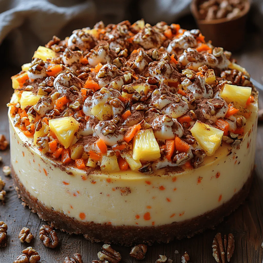 Before diving into the preparation, it’s essential to understand the core components that make this Heavenly Carrot Cake Cheesecake so special. Each ingredient plays a crucial role in creating the perfect balance of flavors and textures.