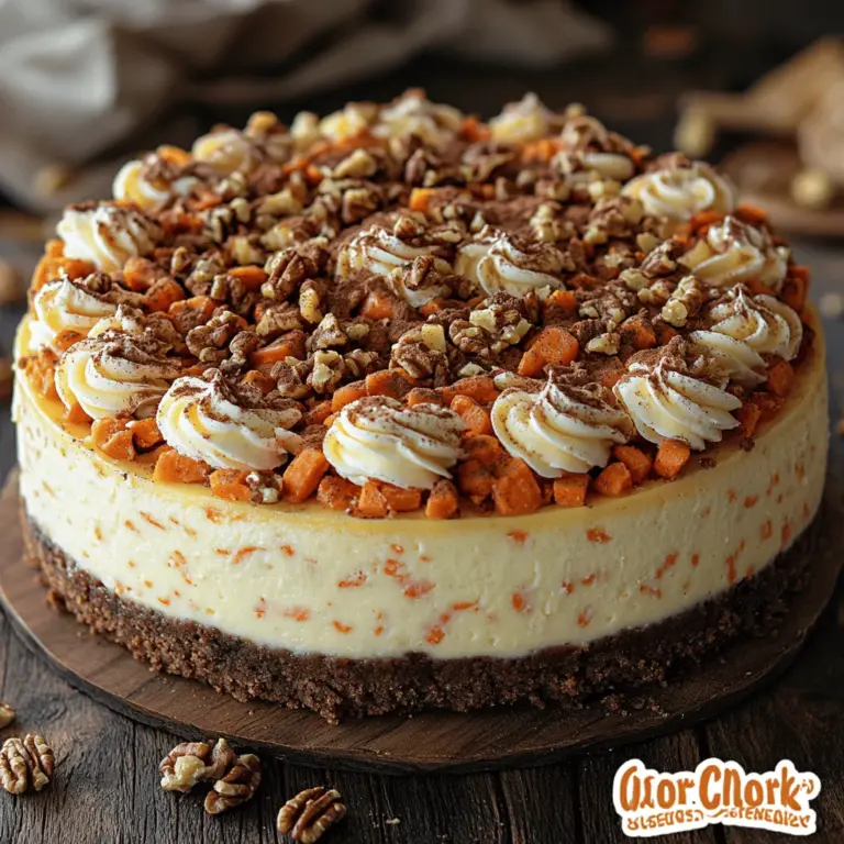 Before diving into the preparation, it’s essential to understand the core components that make this Heavenly Carrot Cake Cheesecake so special. Each ingredient plays a crucial role in creating the perfect balance of flavors and textures.