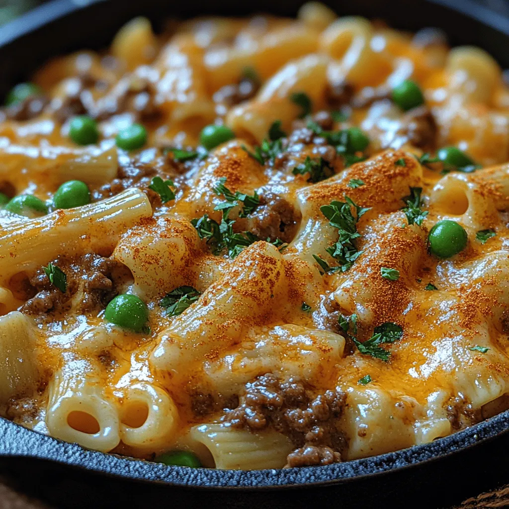 Comfort food has a unique way of evoking nostalgia and warmth, often transporting us back to simpler times filled with family gatherings and shared meals. Among the pantheon of comfort foods, Hamburger Helper stands out as a beloved classic, known for its simplicity, rich flavor, and hearty satisfaction. The Cheesy Delight Hamburger Helper variation takes this time-honored dish to new heights, combining the familiar taste of creamy cheesiness with the convenience of a one-pan meal. This recipe not only caters to traditional tastes but also offers room for healthier adaptations, making it an excellent option for those who want a satisfying meal without the fuss.