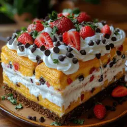 Imagine a dessert that takes you back to your childhood, where every bite brings a wave of nostalgia and joy. The Twinkie Wonderland Pudding Cake is that delightful creation—a whimsical, layered dessert that not only captivates the eyes but also tantalizes the taste buds. This cake is a beautiful blend of creamy pudding, soft Twinkies, and a crunchy graham cracker crust, making it a perfect treat for any gathering, family dinner, or casual get-together.