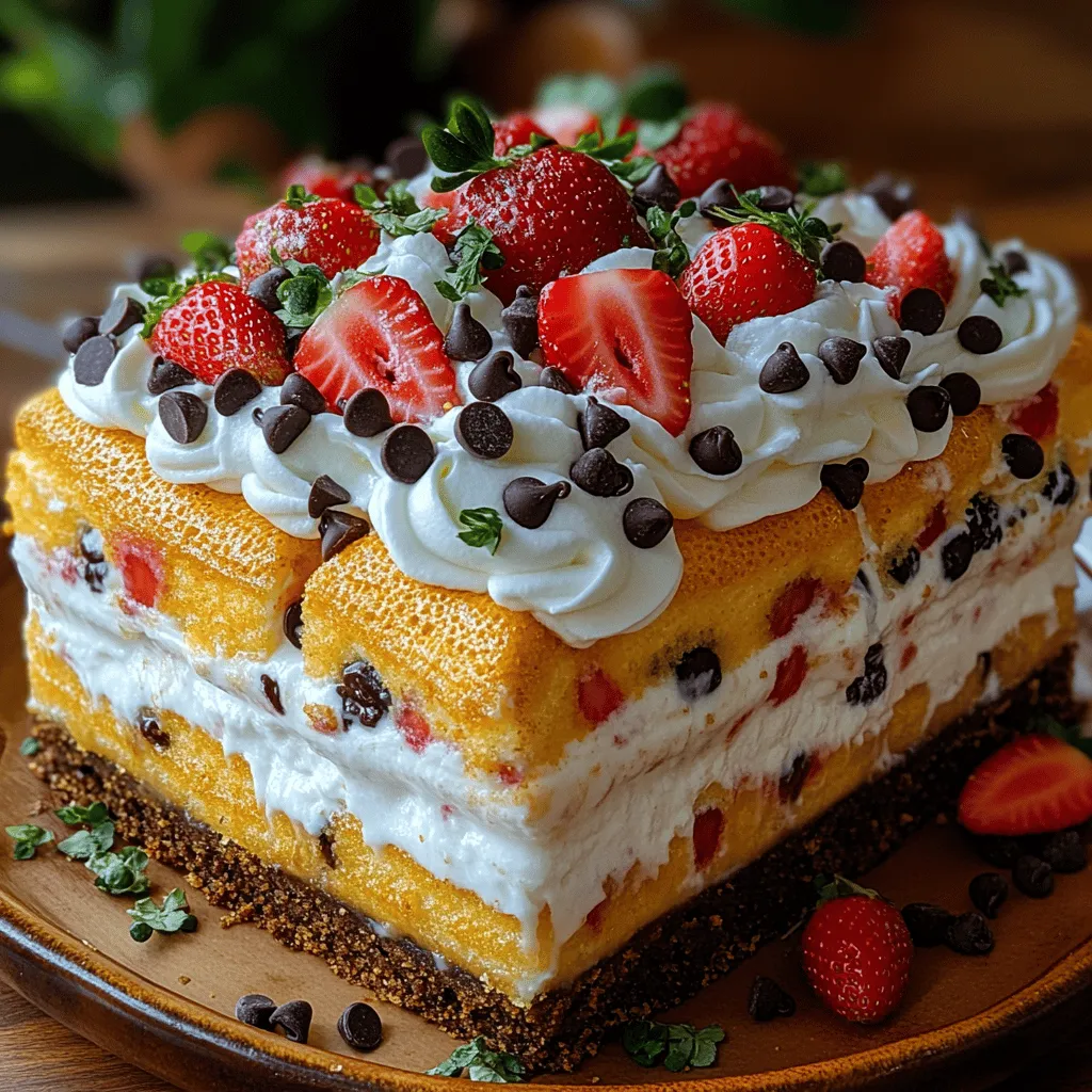 Imagine a dessert that takes you back to your childhood, where every bite brings a wave of nostalgia and joy. The Twinkie Wonderland Pudding Cake is that delightful creation—a whimsical, layered dessert that not only captivates the eyes but also tantalizes the taste buds. This cake is a beautiful blend of creamy pudding, soft Twinkies, and a crunchy graham cracker crust, making it a perfect treat for any gathering, family dinner, or casual get-together.